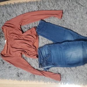 Women's top and Jean's bundle